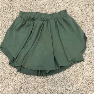 Altar'd State Green Skorts with Flowy Design